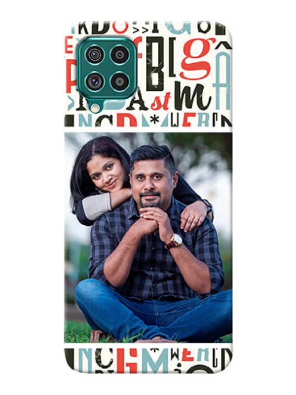 Custom Galaxy F62 custom mobile phone covers: Alphabet Design