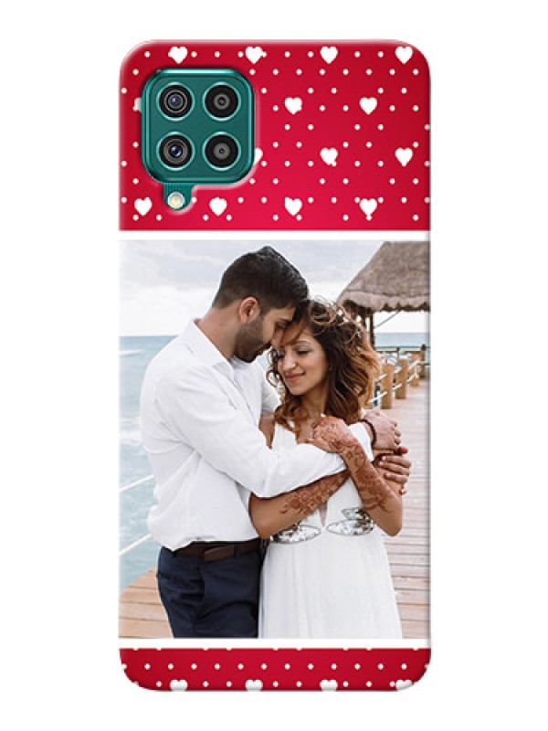 Custom Galaxy F62 custom back covers: Hearts Mobile Case Design