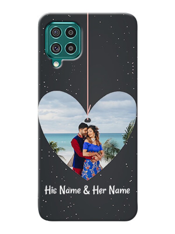 Custom Galaxy F62 custom phone cases: Hanging Heart Design