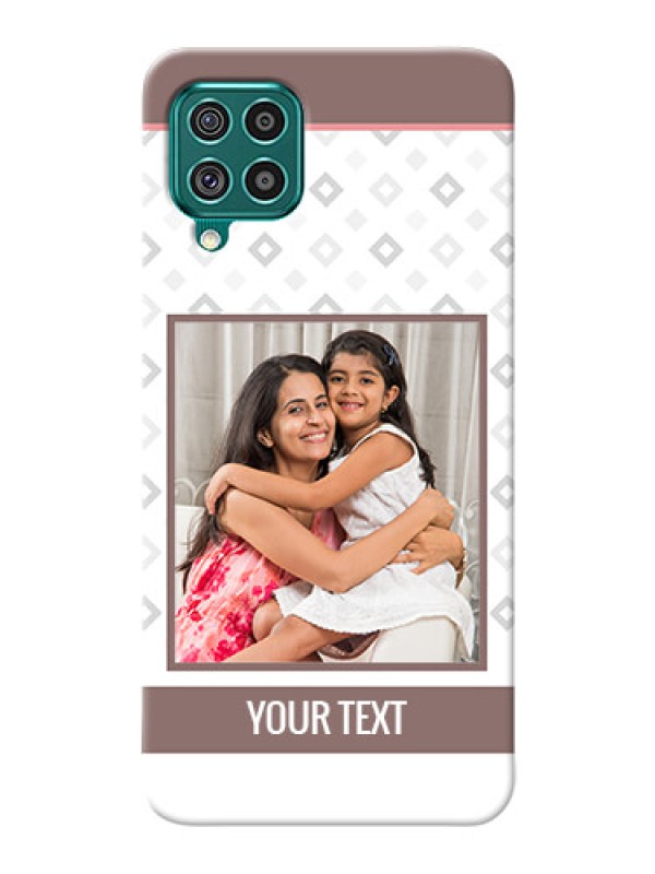 Custom Galaxy F62 custom back covers: Simple Diamond Design