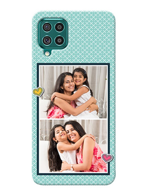 Custom Galaxy F62 Custom Phone Cases: 2 Image Holder with Pattern Design