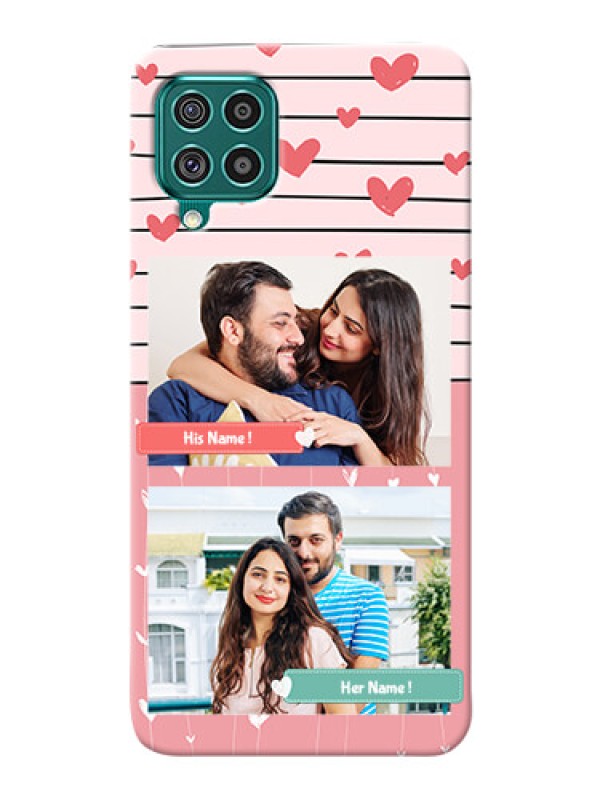 Custom Galaxy F62 custom mobile covers: Photo with Heart Design