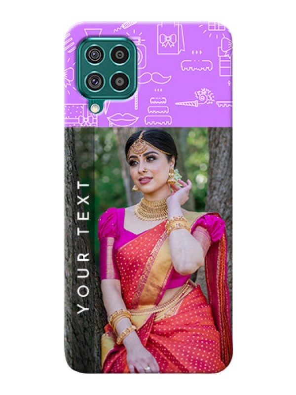 Custom Galaxy F62 Personalized Phone Cases: Birthday Icons Design