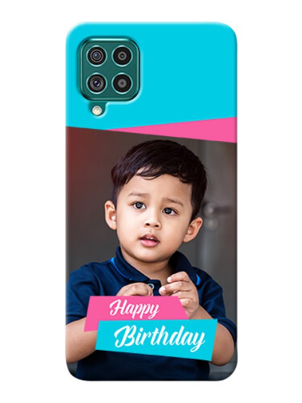 Custom Galaxy F62 Mobile Covers: Image Holder with 2 Color Design