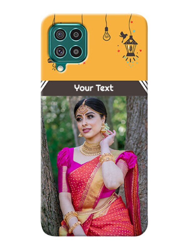 Custom Galaxy F62 custom back covers with Family Picture and Icons 