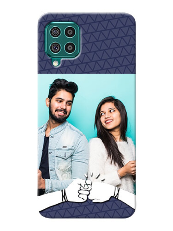 Custom Galaxy F62 Mobile Covers Online with Best Friends Design  