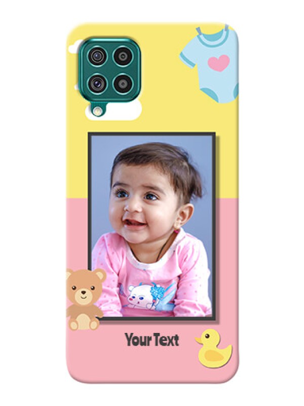 Custom Galaxy F62 Back Covers: Kids 2 Color Design