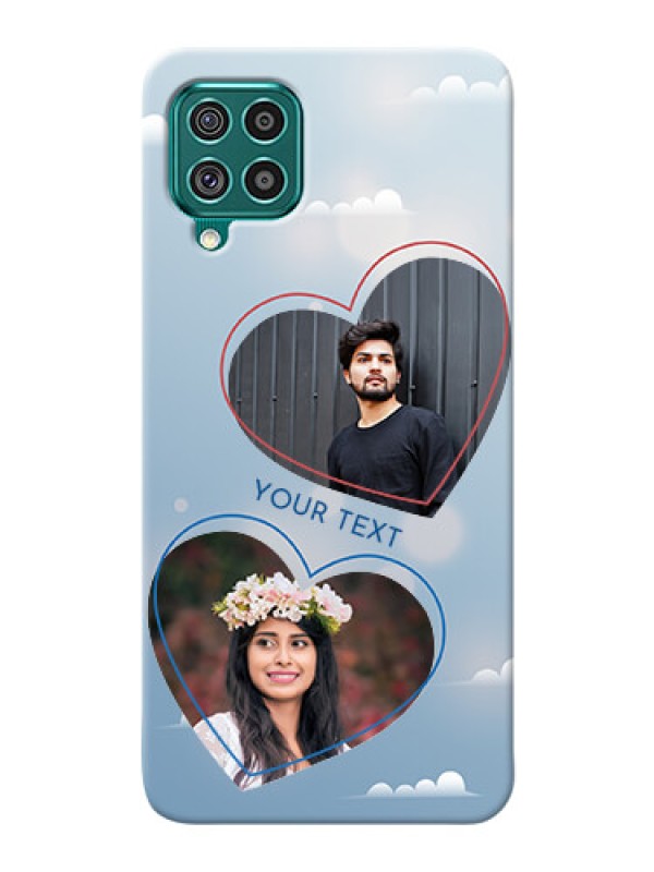 Custom Galaxy F62 Phone Cases: Blue Color Couple Design 