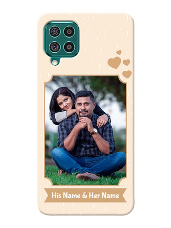 Custom Galaxy F62 mobile phone cases with confetti love design 