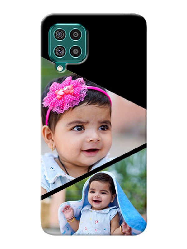 Custom Galaxy F62 mobile back covers online: Semi Cut Design