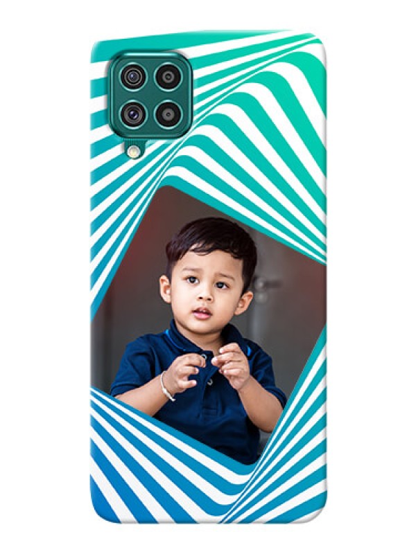 Custom Galaxy F62 Personalised Mobile Covers: Abstract Spiral Design