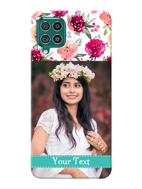 Custom Galaxy F62 Personalized Mobile Cases: Watercolor Floral Design