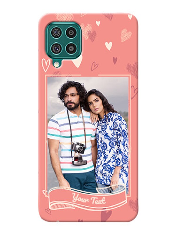 Custom Galaxy F62 custom mobile phone cases: love doodle art Design