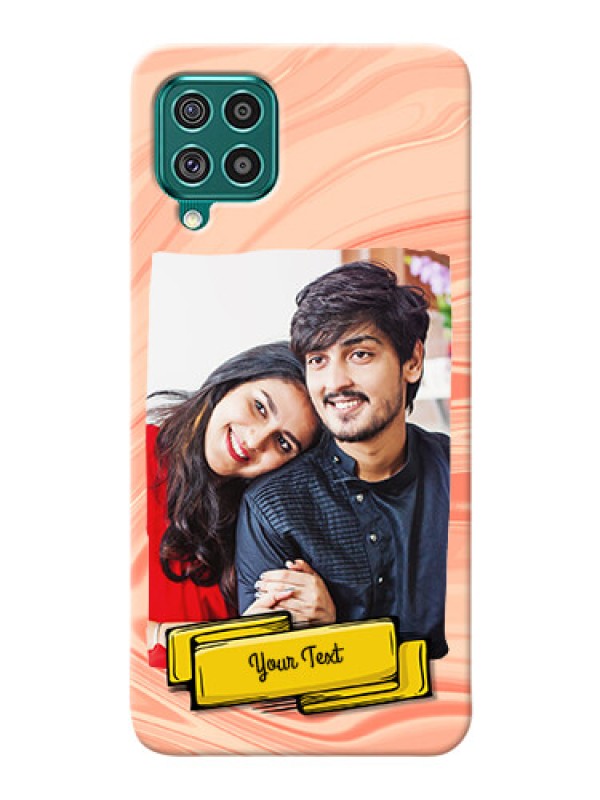 Custom Galaxy F62 Customized Phone Cases: Marble Texture Design