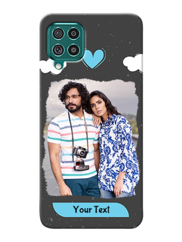 Custom Galaxy F62 Mobile Back Covers: splashes with love doodles Design