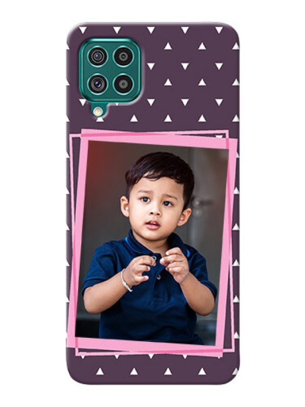 Custom Galaxy F62 Phone Cases: Triangle Pattern Dotted Design