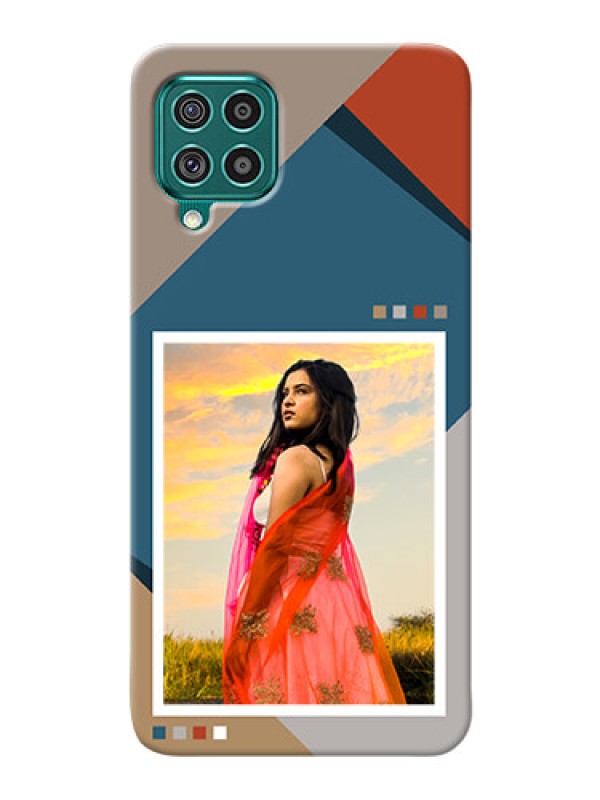 Custom Galaxy F62 Mobile Back Covers: Retro color pallet Design