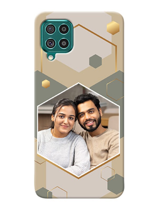 Custom Galaxy F62 Phone Back Covers: Stylish Hexagon Pattern Design