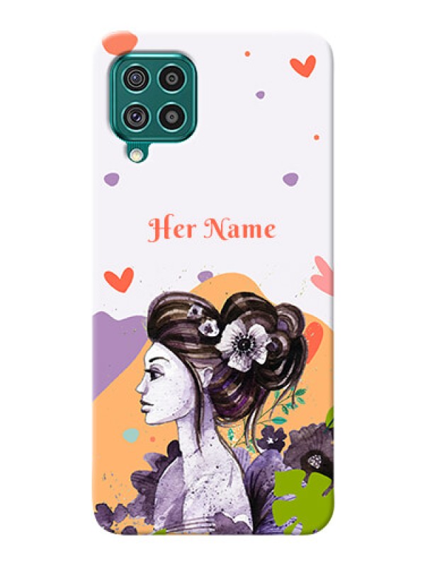 Custom Galaxy F62 Custom Mobile Case with Woman And Nature Design