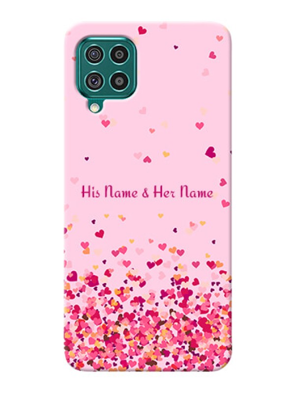 Custom Galaxy F62 Phone Back Covers: Floating Hearts Design