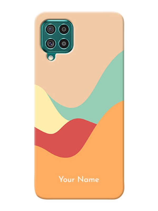 Custom Galaxy F62 Custom Mobile Case with Ocean Waves Multi-colour Design
