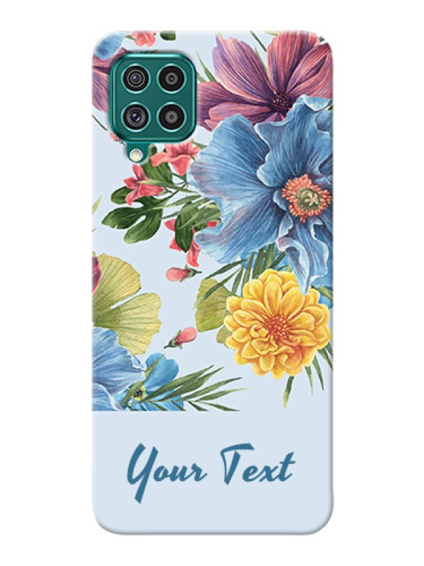 Custom Galaxy F62 Custom Phone Cases: Stunning Watercolored Flowers Painting Design