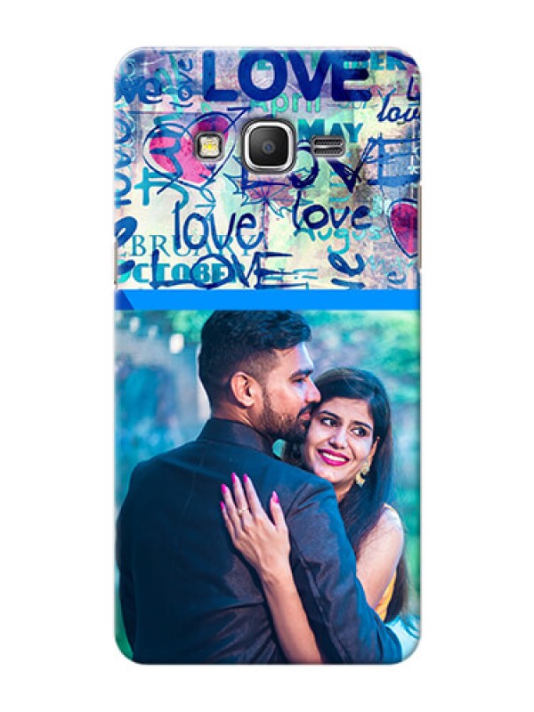 Custom Samsung Galaxy Grand Prime Colourful Love Patterns Mobile Case Design