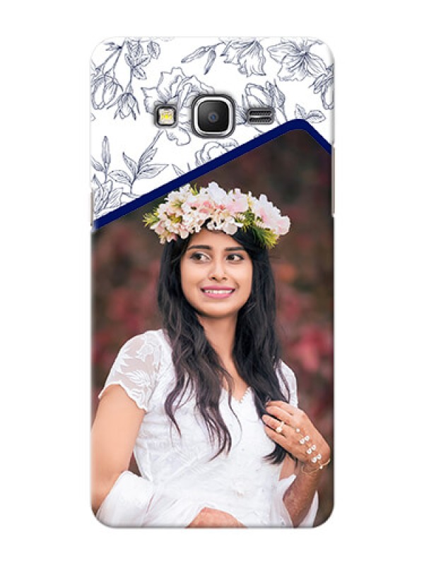 Custom Samsung Galaxy Grand Prime Floral Design Mobile Cover Design