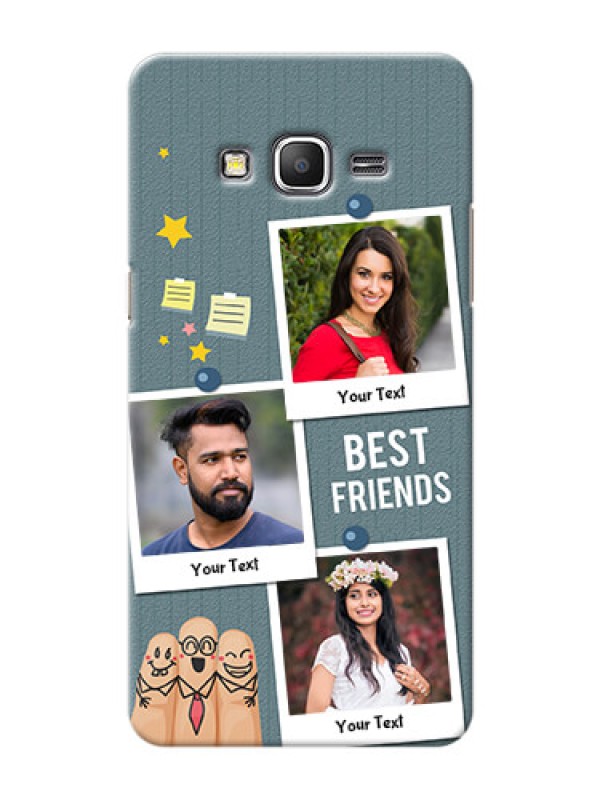 Custom Samsung Galaxy Grand Prime 3 image holder with sticky frames and friendship day wishes Design
