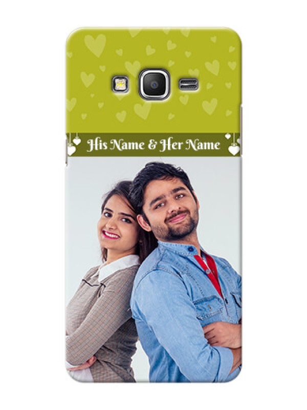 Custom Samsung Galaxy Grand Prime you and me design with hanging hearts Design