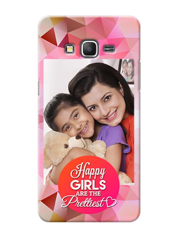 Custom Samsung Galaxy Grand Prime abstract traingle design with girls quote Design