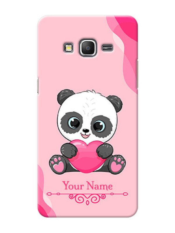 Custom Galaxy Grand Prime Mobile Back Covers: Cute Panda Design