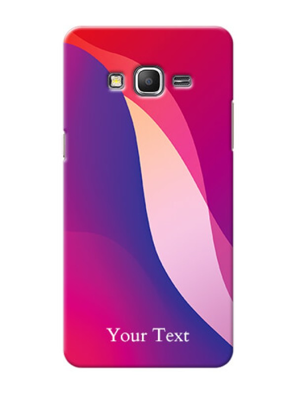 Custom Galaxy Grand Prime Mobile Back Covers: Digital abstract Overlap Design