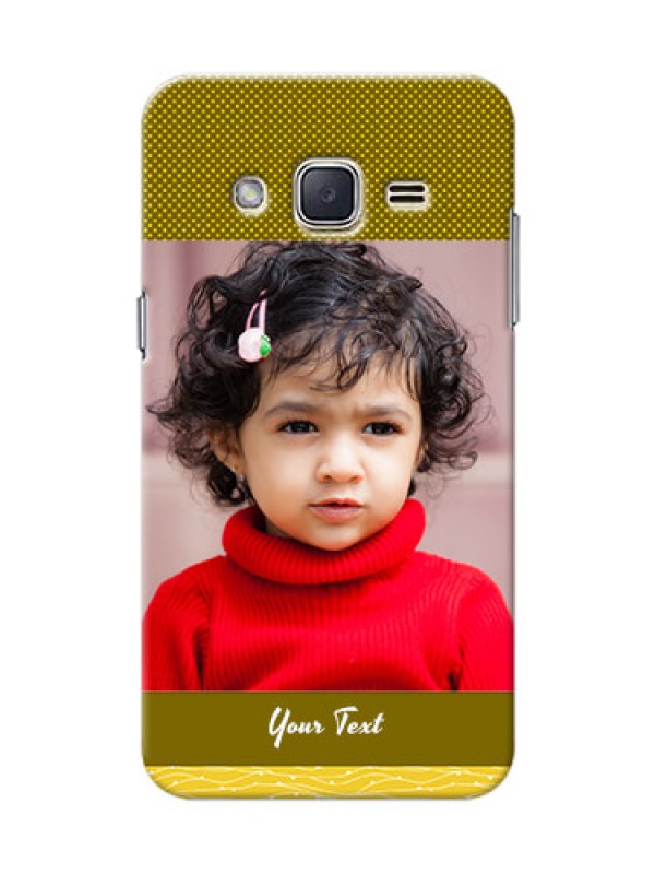 Custom Samsung Galaxy J2 (2015) Simple Green Colour Mobile Case Design