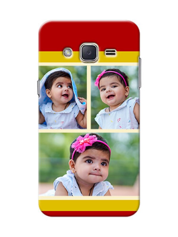 Custom Samsung Galaxy J2 (2015) Multiple Picture Upload Mobile Cover Design