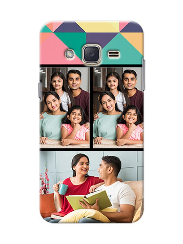 Custom Samsung Galaxy J2 (2015) Bulk Picture Upload Mobile Case Design