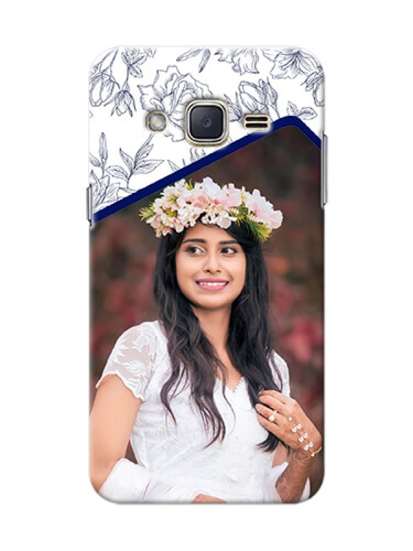 Custom Samsung Galaxy J2 (2015) Floral Design Mobile Cover Design