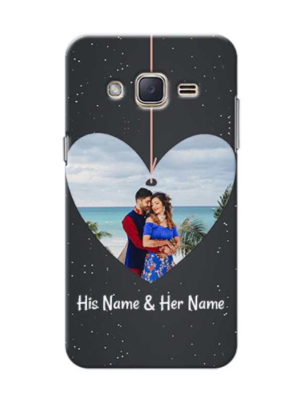 Custom Samsung Galaxy J2 (2015) Hanging Heart Mobile Back Case Design