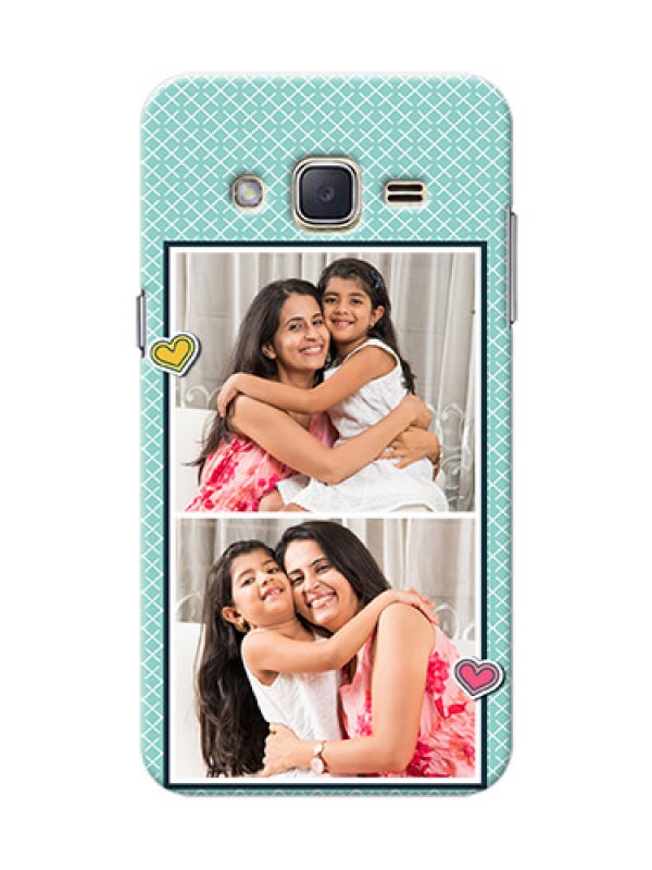 Custom Samsung Galaxy J2 (2015) 2 image holder with pattern Design