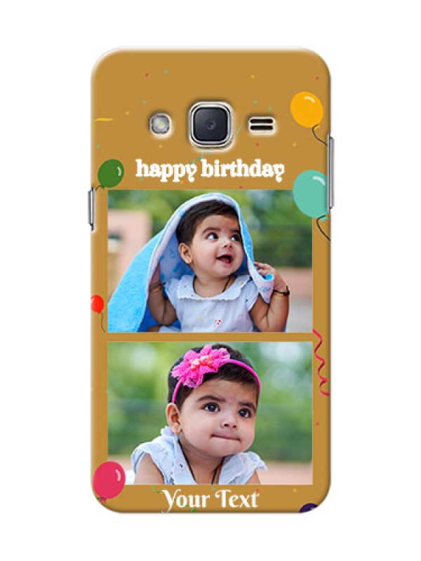 Custom Samsung Galaxy J2 (2015) 2 image holder with birthday celebrations Design