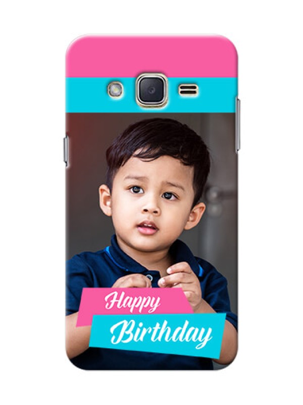 Custom Samsung Galaxy J2 (2015) 2 image holder with 2 colour Design