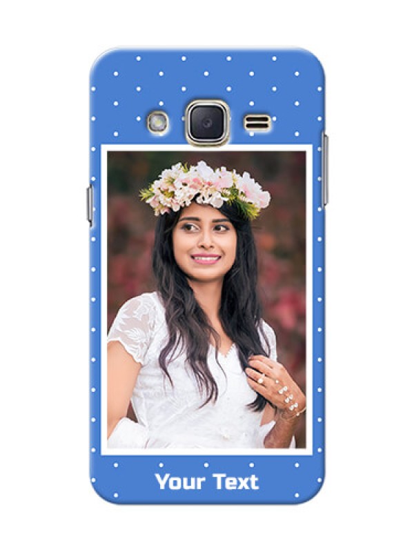 Custom Samsung Galaxy J2 (2015) 2 image holder polka dots Design