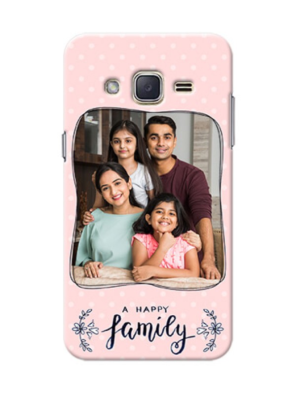 Custom Samsung Galaxy J2 (2015) A happy family with polka dots Design
