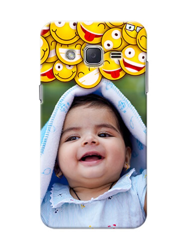 Custom Samsung Galaxy J2 (2015) smileys pattern Design