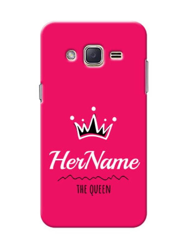 Custom Galaxy J2 (2015) Queen Phone Case with Name
