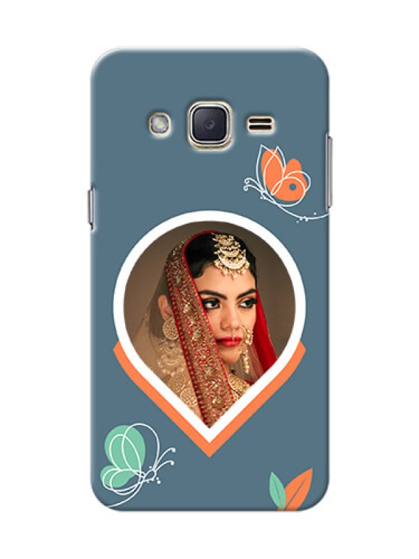 Custom Galaxy J2 (2015) Custom Mobile Case with Droplet Butterflies Design