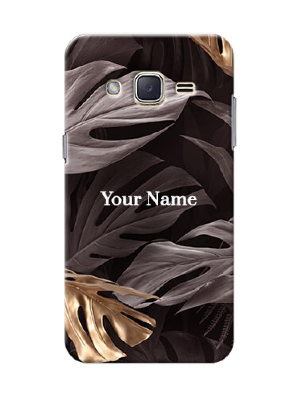 Custom Galaxy J2 (2015) Mobile Back Covers: Wild Leaves digital paint Design