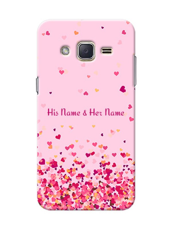 Custom Galaxy J2 (2015) Phone Back Covers: Floating Hearts Design