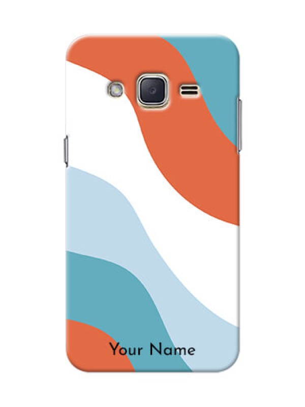 Custom Galaxy J2 (2015) Mobile Back Covers: coloured Waves Design