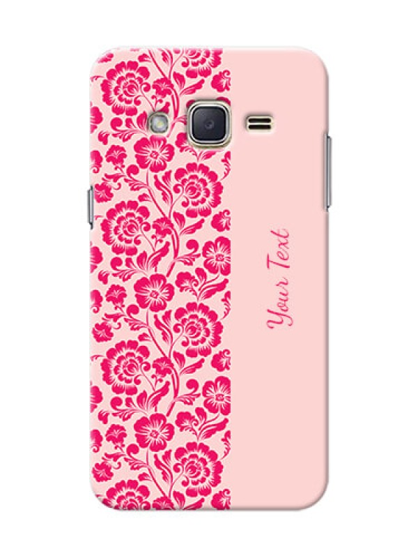 Custom Galaxy J2 (2015) Phone Back Covers: Attractive Floral Pattern Design